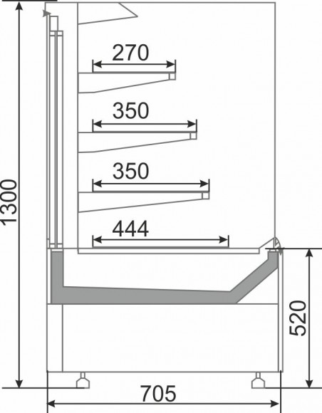 Витрина кондитерская Golfstream Селенга QSG УН45 ВВ Витрина кондитерская Golfstream Селенга QSG УН45 ВВ