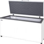 Ларь морозильный Снеж МЛК-600 с нержавеющей крышкой (серый)