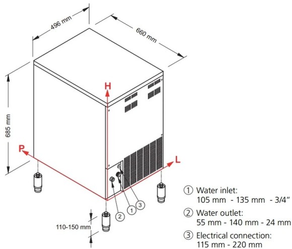 Льдогенератор NTF SLF 190 A Льдогенератор NTF SLF 190 A