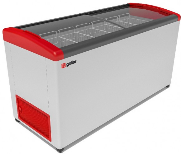 Ларь морозильный Gellar FG 600 E (красный)