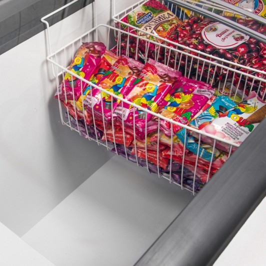 Ларь морозильный Gellar FG 475 E (серый)