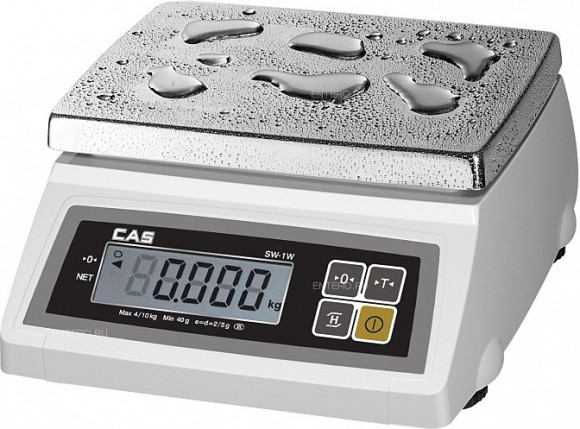 Весы электронные порционные CAS SW-10W (DD) два дисплея