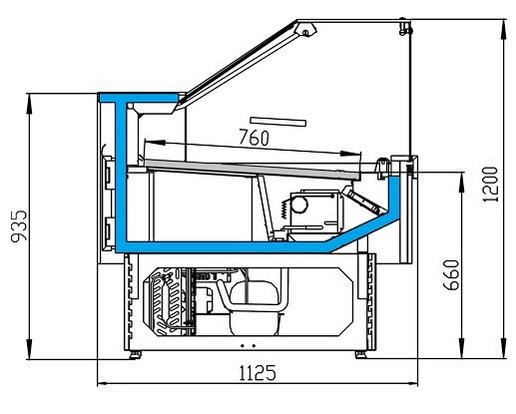 Витрина морозильная Golfstream Двина QV 120 ВН Витрина морозильная Golfstream Двина QV 120 ВН