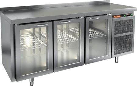 Стол с охлаждающим шкафом стеклянная дверь Hicold SNG 111/HT