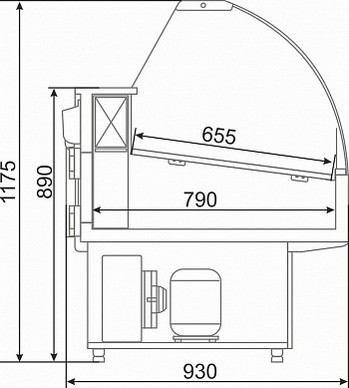 Витрина морозильная Golfstream Двина slim CS 120 ВН (красный) Витрина морозильная Golfstream Двина slim CS 120 ВН (красный)