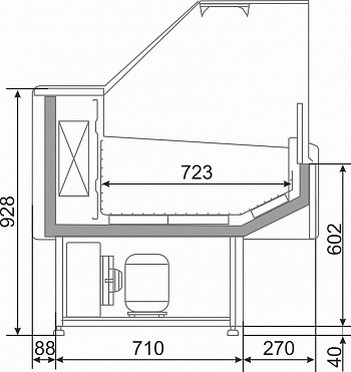 Витрина морозильная Golfstream Двина QS 120 ВН (красный) Витрина морозильная Golfstream Двина QS 120 ВН (красный)