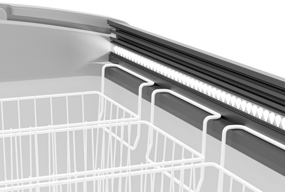 Ларь морозильный Gellar FG 500 E (красный)