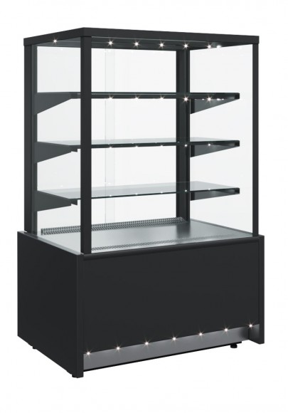Витрина кондитерская Полюс KC70 VM 1,3-1 9006-9005 (ВХСВ-1,3Д СARBOMA CUBE ТЕХНО) 1801976p