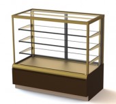 Витрина кондитерская Полюс KC70 VV 1,3-1 0102-0109 (ВХСВ-1,3Д CARBOMA CUBE ЛЮКС 0102-0109) коричнево-золотая Витрина кондитерская Полюс KC70 VV 1,3-1 0102-0109 (ВХСВ-1,3Д CARBOMA CUBE ЛЮКС 0102-0109) коричнево-золотая