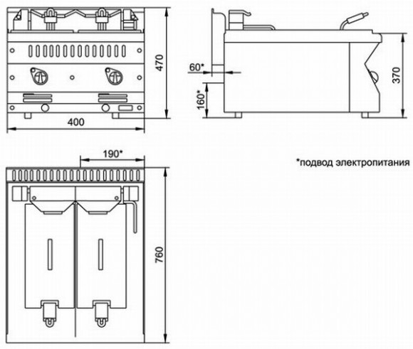 Фритюрница Abat ЭФК-40/2Н