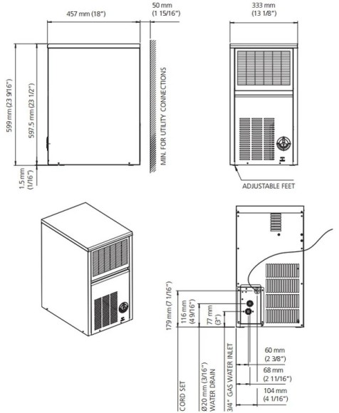 Льдогенератор Bar Line (Scotsman) B 2006 WS