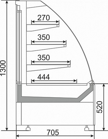 Витрина кондитерская Golfstream Селенга CSG 80 BB Витрина кондитерская Golfstream Селенга CSG 80 BB
