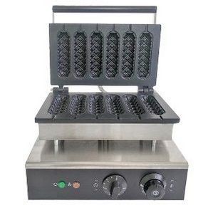 Вафельница корн-дог Starfood 1620038A на 6 ячеек