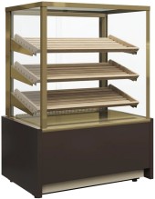 Витрина кондитерская Полюс KC70 N 1,3-2 Bread 9006-9005 (хлебная 1,3 Сarboma Cube ТЕХНО)