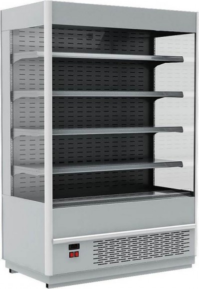 Хлодильная горка Полюс FC20-07 VM 1,9-2 (Carboma Cube 1930/710 ВХСп-1,9) 9006-9005 (серо-черный)